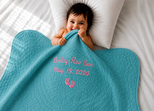 Baby Girl Nursery Bedding with Personalized Quilt Set