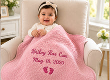 Baby Girl Nursery Bedding with Personalized Quilt Set