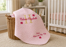 Baptism Blanket Personalized with Irish Shamrock Embroidery