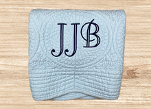 Birthday Gifts for Boys with a Personalized Baby Blue Crib Quilt
