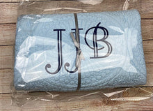 Birthday Gifts for Boys with a Personalized Baby Blue Crib Quilt