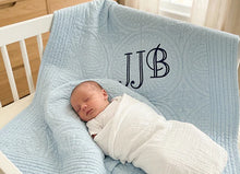 Birthday Gifts for Boys with a Personalized Baby Blue Crib Quilt