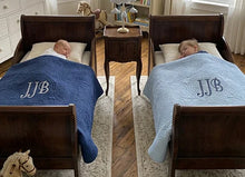 Birthday Gifts for Boys with a Personalized Baby Blue Crib Quilt