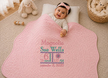Custom Baby Boy Quilts for Baptism and Christening Gifts