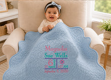 Custom Baby Boy Quilts for Baptism and Christening Gifts