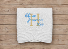 Embroidered Baby Gifts with Personalized Monogram Quilt Crib Size