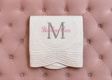 Embroidered Baby Gifts with Personalized Monogram Quilt Crib Size