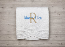 Embroidered Baby Gifts with Personalized Monogram Quilt Crib Size