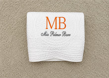 Embroidered Baby Gifts with Personalized Monogram Quilt Crib Size