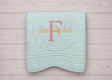 Embroidered Baby Gifts with Personalized Monogram Quilt Crib Size