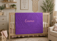Embroidery Baby Quilt with Name & Monogram for Girls and Boys
