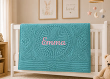 Embroidery Baby Quilt with Name & Monogram for Girls and Boys