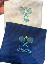 Personalized Tennis Hand Towel, Gym, Sweat, Team, Embroidered Tennis Towel for Men and Women Tennis Gifts