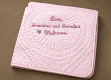 Keepsake Gifts with Personalized Blanket Quilt for Baby Girl