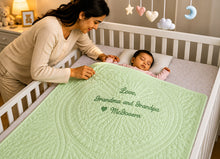 Keepsake Gifts with Personalized Blanket Quilt for Baby Girl