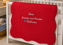 Keepsake Gifts with Personalized Blanket Quilt for Baby Girl