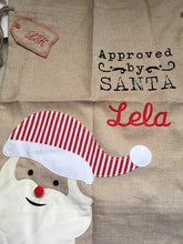 Little Lulus Gifts Personalized Santa Sacks Kids, Christmas Reindeer Bag, Large Holiday Gift Tote, Present, Santa Christmas Sacks, 19'x27'