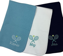 Personalized Tennis or Pickeball or Mountian Bike Hand Towel, Gym, Sweat, Team, Embroidered Tennis Towel for Men and Women Tennis Gifts, Embroidered Pickball Towel, Biking