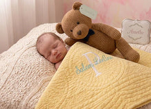 Monogrammed Baby Blanket for Name Embroidered Girls Gift