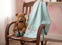 Monogrammed Baby Blanket for Name Embroidered Girls Gift