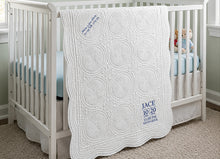 Personalized Baby Blanket for Newborn Birth Stats Gift