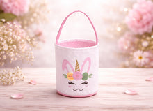 Personalized Easter Basket for Kids, Embroidered Basket for Girls and Boys Toddler Gift Bags