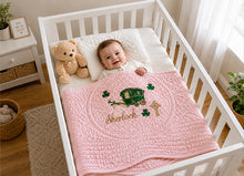 Personalized Embroidered Cotton Quilt with Custom Name & Design