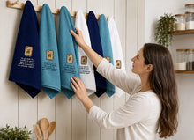 Stylish Waffle Weave Kitchen Towel with Custom Embroidery