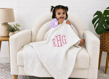 Personalized Infant Blankets: Soft Crib Quilt With Monogram