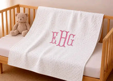 Personalized Infant Blankets: Soft Crib Quilt With Monogram