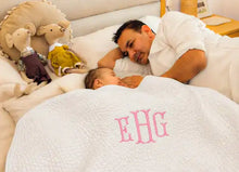 Personalized Infant Blankets: Soft Crib Quilt With Monogram