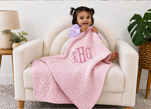 Personalized Infant Blankets: Soft Crib Quilt With Monogram
