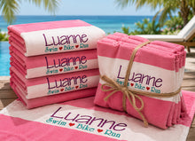Personalized Swim Bike Run Embroidered Towel