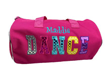 Pink Dance Duffel Bag with Custom Name Embroidery