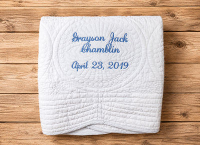 Birthday Gift for Nephew with Personalized Toddler Boy Quilt