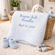 Toddler Quilt Boy First Birthday Gift for Baby Nephew