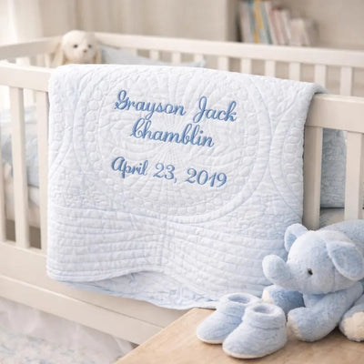 Toddler Quilt Boy First Birthday Gift for Baby Nephew