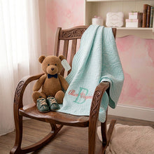 Personalized Baby Quilt | Monogrammed Baby Blanket | Embroidered Baby Gift for Girls