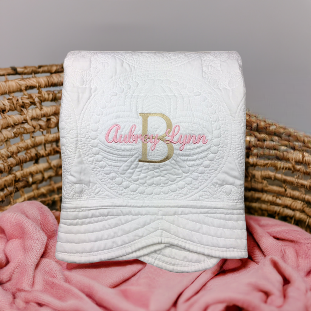 Personalized Baby Quilt, Blankets, Monogrammed Blankets for Kids, baby blankets for girls, embroidered baby gifts