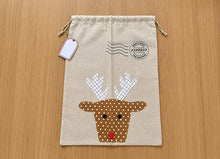 Personalized Santa Sacks and Reindeer Christmas Gift Bag
